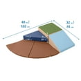 thumbnail image 2 of ECR4Kids SoftZone Junior Adventurer's Summit Ramp Climber, Foam Playset, Earthtone, 4-Piece, 2 of 9