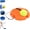 Orange*1PC, variant on Tennis Ball Training Baseboard, Tennis Trainer Rebound Ball with String, Solo Tennis Practice Rebounder for Backyard, Court,Garage, Self Tennis Training Equipment Set for Adult,Beginner