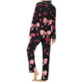 thumbnail image 4 of FDGIU Women's Valentine's Day Pajama Set - Long Sleeve Heart Print Top & Casual Pants Soft 2 Piece Sleepwear, 4 of 6