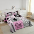 thumbnail image 4 of Full Size Comforter Set Western Cowgirl Bedding Sets Wild West Bull Horse Quilt Set For Teen Women Country Farmhouse Buffalo Plaid Bed Comforter Set 2 Pillow Cases Room Decor, 4 of 6