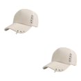 thumbnail image 3 of fastboy Breathable Fabric Sweat-absorbing Cap With Rings For Comfortable Fit All Day Shows Ring Baseball Cap Hat Classic Khaki 2Set, 3 of 6