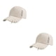 thumbnail image 3 of Gorra de béisbol Qarigey Algodón Transpirable Estilo Hiphop Caqui 2Conjunto, 3 of 6