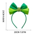 thumbnail image 3 of Cheapark St Patricks Day Headband Irish Festival Party Green Shamrock Carnival Party Props and Accessories, 3 of 6