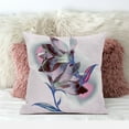 thumbnail image 3 of Waterflower Indoor/Outdoor Pillow with Removable Cover in Pink Blue Brown26x26, 3 of 5