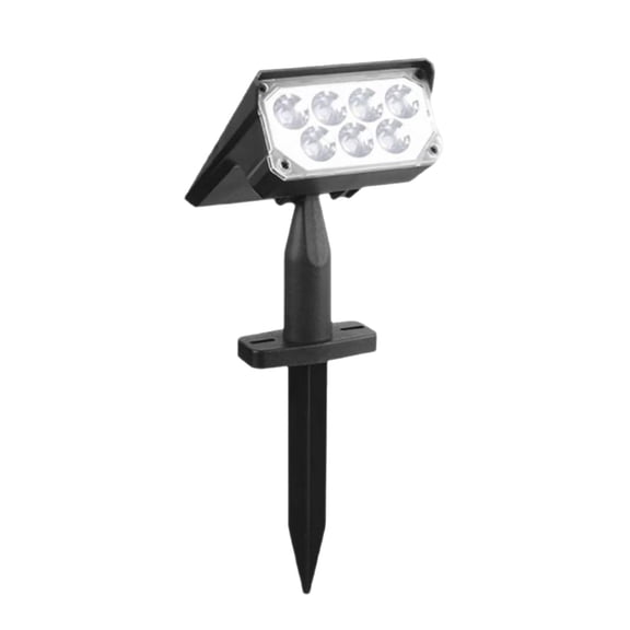 Dadiaei Solar Powered LED Spotlight Outdoor Garden Light with Color Changing IP44 Waterproof Adjustable Head for Yard Villa
