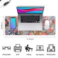 thumbnail image 5 of Long Mouse Pads for Desk,Pioneer Flower Floral Print Pattern Desk Mats on Top Of Desks, Desk Mouse Pad Extra Large with 3mm Non-Slip Base and Stitched Edge for Gaming,Office,Work,Home 31.5"x11.8", 5 of 6