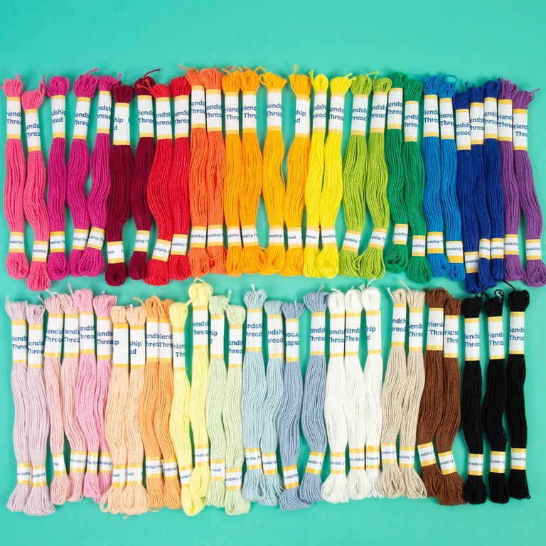 Friendship Bracelet Thread Pack, 56 Skeins Multicolor photo 4