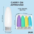 thumbnail image 4 of Botellas de viaje Dot&Dot a prueba de fugas aprobadas por la TSA de 90 ml (3 oz), 4 of 5