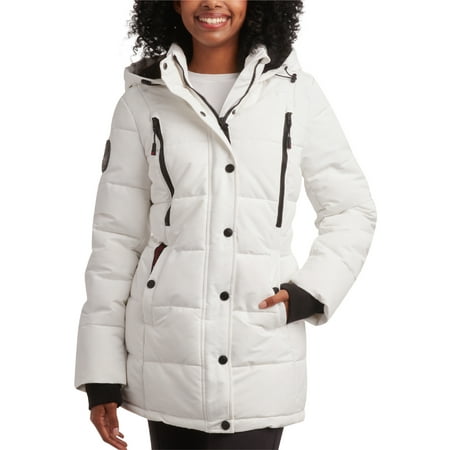 CANADA WEATHER GEAR Women's Winter Coat - Full Length Quilted Puffer Parka Jacket for Women (S-XL)