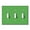 Toggle - Triple (3-Gang), variant on WIRESTER 3-Gang Decorator Light Switch Plate/Wall Plate Cover, Solid Green