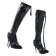 thumbnail image 4 of Figuras de acción 1:6, botas altas, botas de tacón alto para muñeca de 12, zapatos de muñeca con articulación esférica, botas para cuerpo femenino negro, 4 of 8