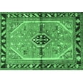 thumbnail image 1 of Ahgly Company Indoor Rectangle Persian Emerald Green Traditional Area Rugs, 5' x 7', 1 of 4