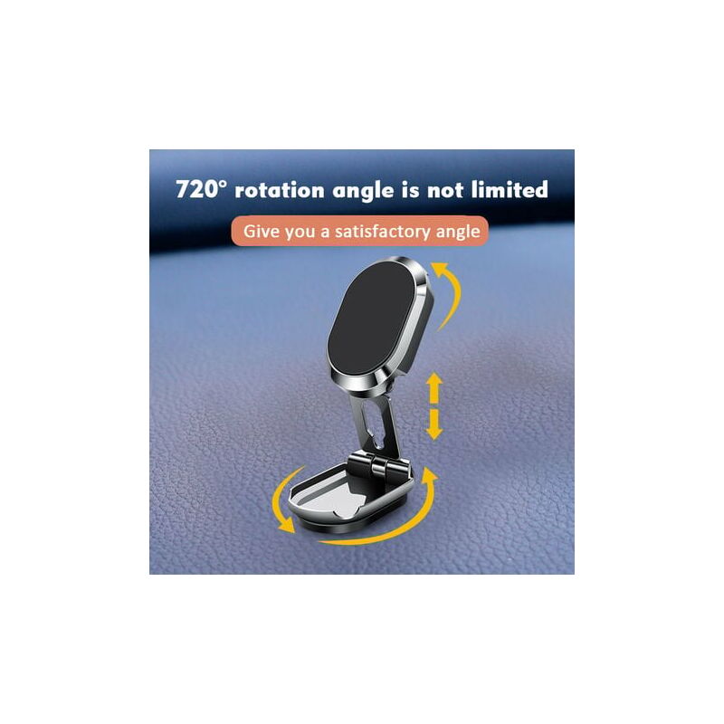 thumbnail image 5 of Soporte magnético para teléfono de coche, imán multifuncional de metal, rotación de 360°, 5 of 5
