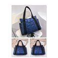 thumbnail image 3 of Stylish Puffer Tote Bag for Women, Soft Waterproof Tote Bag, Plaid Shoulder Bags Quilted Bags Down Padding Handbags, Trendy Shopping Handbags High Capacity, 3 of 5