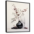 thumbnail image 2 of Designart "Red Minimalism gracefulness In Pottery III" Abstract Still Lifes Floater Framed Wall Art Print, 2 of 7