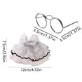 thumbnail image 6 of mdesiwst 1 Set Cute Hamster Costumes Mini Princess Dress And Metal Round Glasses Chipmunk Dress Up Outfit for Small Pets Daily Wear Photo Props, 6 of 8