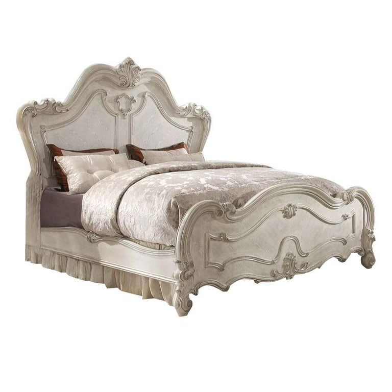 Country Corner　BELLE ILE EN MBR 木製XZ3298 Acme Furniture Versailles Wooden Panel Bed with Scrolled