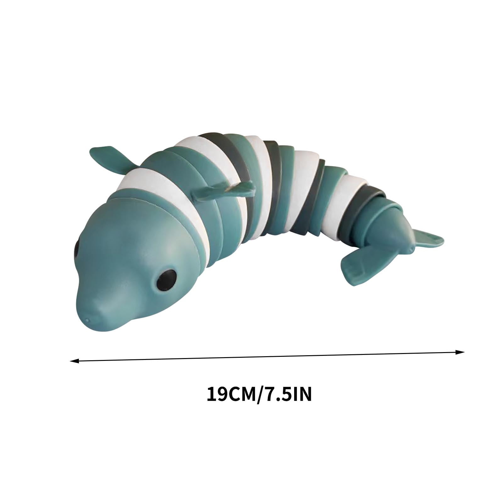 BONIXOOM Articulated Fidget Slug 2022 Printed Friendly 3D Fidget Slug Toy Cute Fidget
