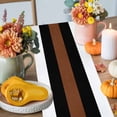 thumbnail image 4 of Boho Black Cotton Linen Table Runner, Washable Table Runners for Kitchen, Dining Room, Holiday, Home Party Table Decor, 13x120 Inches, 4 of 9