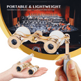 thumbnail image 3 of CELECTIGO 3 x 25 Opera Glasses — Compact Theater Binoculars with Foldable Adjustable Handle, Vintage Metal Lorgnette for Concerts, Theatre & Opera (White), 3 of 7