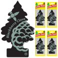thumbnail image 1 of Little Trees Car Air Freshener | Hanging Tree Provides Long Lasting Scent for Auto or Home | BlackBerry Clove, 6-Packs (4 Count), 1 of 6