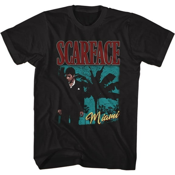 Scarface Palms Miami Black T-Shirt
