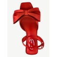thumbnail image 5 of Scoop Women's Satin Bow Heels with Ankle Strap, 5 of 7