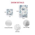 thumbnail image 6 of Blue Starfish Coastal Kitchen Dish Towels for Drying Dishes Set of 2, Nautical Summer Beach Shell Coral Waffle Weave Microfiber Hand Tea Bathroom Towels Quick Dry & Absorbent Towel 12x12, 6 of 6