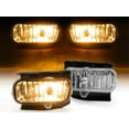 thumbnail image 5 of Kojem Pair Fog Light for 1999-2004 Ford F-150 F-250 Expedition Heritage Replacement for FO2591105 Left & Right w/Halogen Bulbs Fog Lamp - Clear Lens, 5 of 13