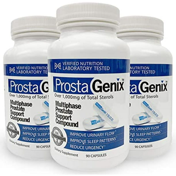 ProstaGenix Multiphase Prostate Supplement -3 Bottles- Featured on Larry King Investigative TV Show - Over 1 Million Sold