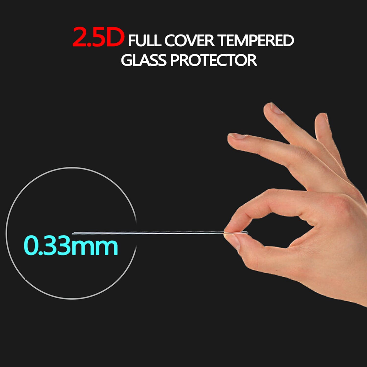 Tempered Glass Screen Protector for Samsung Galaxy S8 Exact Fit