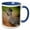 Blue/White, variant on 3drose, Texas, Rio Grande Valley, Greater Roadrunner Bird - Us44 Bja0181 - Jaynes Gallery, 11oz Two-tone Red Mug