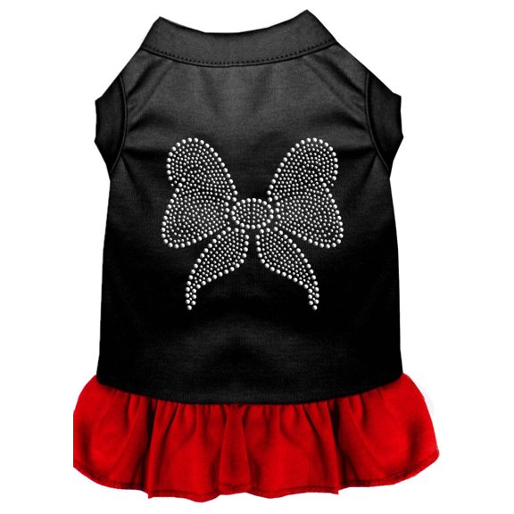 Pet Dog  Cat Dress Rhinestone, "Bow"