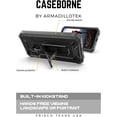 thumbnail image 3 of ArmadilloTek Vanguard Designed for Samsung Galaxy A21 Case Military Grade Full-Body Rugged with Built-in Screen Protector and Kickstand - Black, 3 of 5