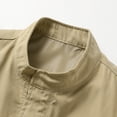 thumbnail image 6 of AZoiNM Men's Stand Collar Zip Jacket Loose Fit Lightweight Casual Long Sleeve Spring Fall, 6 of 10