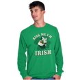 thumbnail image 3 of Popeye Kiss Me Im Irish St Paddys Day Long Sleeve TShirt Men Women Brisco Brands S, 3 of 6