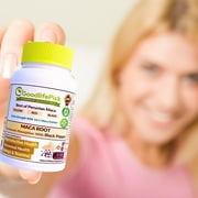GoodlifePick Maca Root Capsules 150 Count with Black Pepper for Energy, Stamina & Vitality
