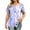 *1-Blue, variant on VBVC Women's Floral Print Henley Blouse , Ladies' V-Neck Short Sleeve Summer Top , Boho Tropical Vacation Shirts For Women,Black,S-3XL