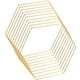 thumbnail image 5 of 10 aros atrapasueños de hierro hexagonales con diseño floral para decoración de mesa, 5 of 8