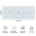 thumbnail image 3 of Pioneer Flower Floral Print Pattern Bathroom Rugs Mat, Non Slip Microfiber Bathroom Rug with Rubber Backing, Soft Mats for Bathroom Floor Tub Shower, 24"x60", 3 of 5
