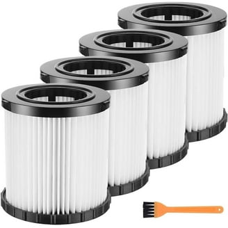 Surrgound HEPA Filter Replacement 4-Pack - Compatible With DeWalt DC5151H, DC515, DCV517, DCV517B Wet/Dry Vacuums