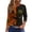 Cyan, variant on Halloween Tops for Women, 3/4 Sleeve Round Neck with Ghost Moon Print, Casual Fall Graphic Tee,Army Green 3XL