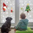 thumbnail image 2 of Christmas Theme Window Sticker Elk Snowflake Santa Claus Window Decorations Clings Decal Stickers Portable No Adhesive Stickers (A8), 2 of 3