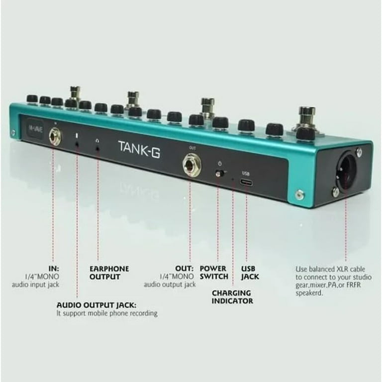 ギター M-VAVE TANK-G M-VAVE Tank G Guitar Multi Effects Pedal - Walmart.com