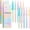 Gradient color, variant on Zenith Zs12 Star Traveler Pens, Zennyth Zs12 Startraveler Aurora Accent Gel Ink Pen, Zenith Zs12 Startraveler Gel Ink Pen, Fine Point, Dry Quickly, Soft Grip Reduce Hand Fatigue(10pcs Gradient color)