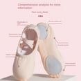 thumbnail image 4 of Girls Kids Pointe Shoes Dance Slippers High Quality Ballerina Practice Shoe for Ballet 6 color Ballet Dancer Professional Shoes (Red,32), 4 of 7