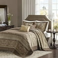 thumbnail image 1 of Bellagio 5 Piece Jacquard Bedspread Set Brown King, 1 of 6