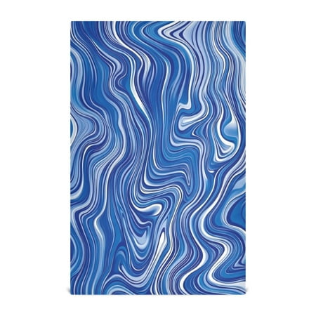

Blue Swirl Pattern Kitchen Towels 6-Piece Pack Tea Towels for Kitchen Decorative Waffle Design 28x18in