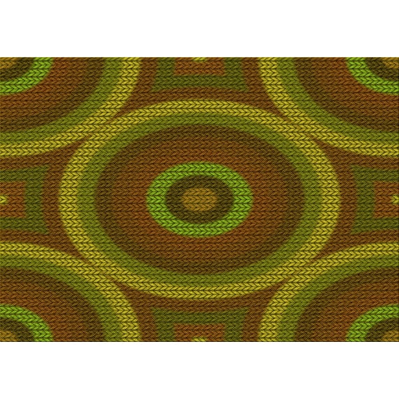 Ahgly Company Indoor Rectangle Patterned Bakers Brown Area Rugs, 7' x 9'