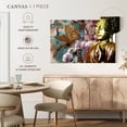 thumbnail image 5 of Elephant Stock Butterfly And Buddha Wall Art - Horizontal Canvas Wall Art - Living Room Wall Decor - Religion And Spirituality Canvas - Blue And Pink Decor - 36" x 24", 5 of 8